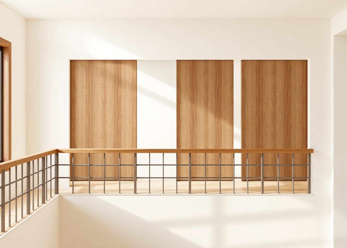Rails verticaux inspirés d’un meuble sur mesure, chaque panneau représente un niveau de mission.