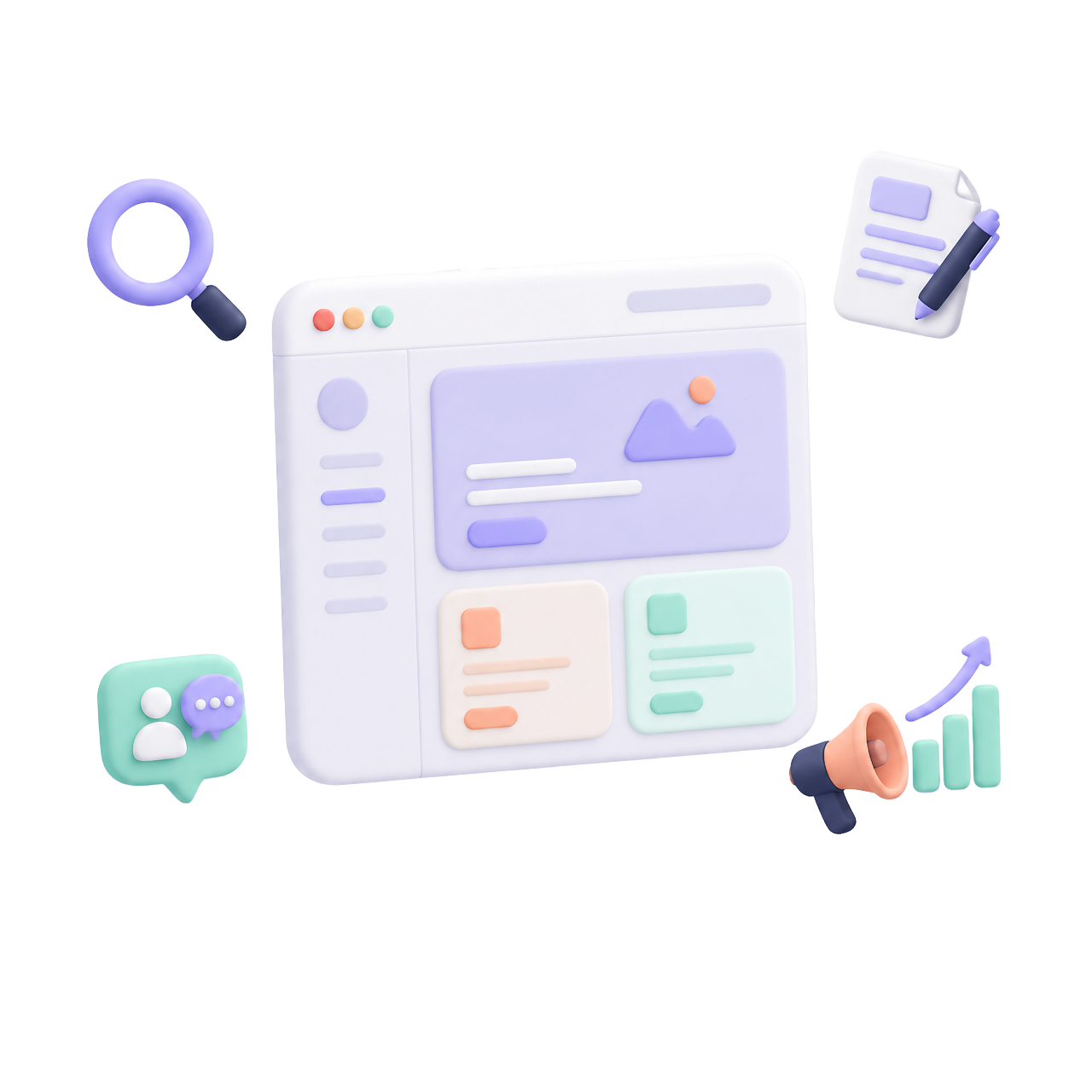 Écosystème digital : SEO, design, contenus et IA orchestrés autour de la marque